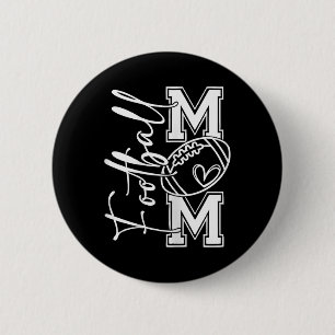 Chapa Redonda De 5 Cm Football Mom Football Mom