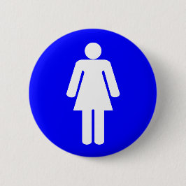 Chapa Redonda De 5 Cm Forma de mujer