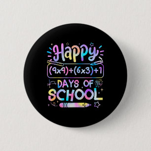 Chapa Redonda De 5 Cm Fórmula Matemática 100 Días De Escuela Profesor De