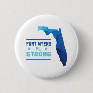 Chapa Redonda De 5 Cm Fort Myers Florida Fuerte