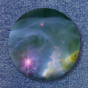 Chapa Redonda De 5 Cm Foto celestial de burbuja en expansión