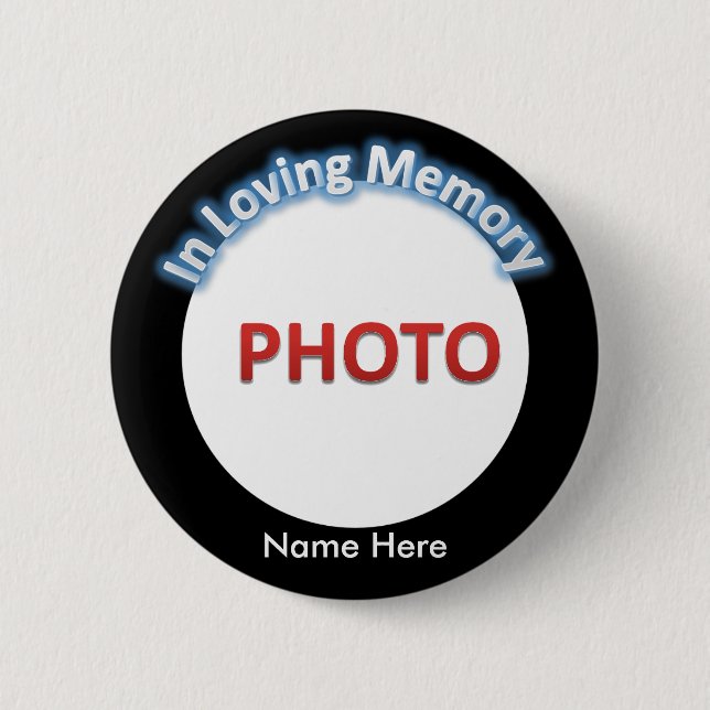 Chapa Redonda De 5 Cm Foto conmemorativa personalizada (Anverso)