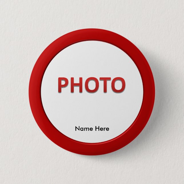 Chapa Redonda De 5 Cm Foto conmemorativa personalizada (Anverso)