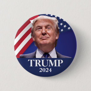 Chapa Redonda De 5 Cm Foto de Donald Trump