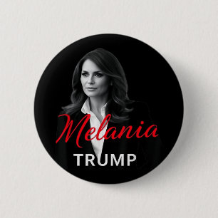 Chapa Redonda De 5 Cm Foto de inauguración de la Primera Dama de Melania