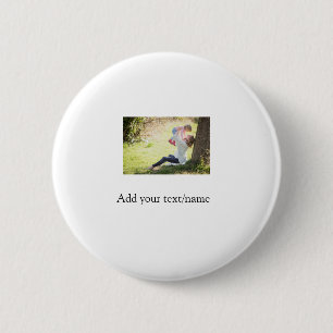 Chapa Redonda De 5 Cm Foto de la familia de la hija madre añadir el nomb