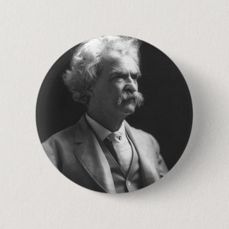 Chapa Redonda De 5 Cm foto de Mark Twain