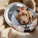 Chapa Redonda De 5 Cm Foto del Mascota de Personalizado moderno de Best<br><div class="desc">Este diseño simple y clásico se compone de tipografía de la serif y agrega una foto personalizado</div>