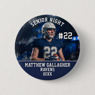 Chapa Redonda De 5 Cm Foto personalizada de la noche de los seniors en d