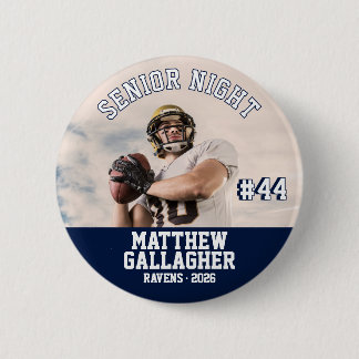 Chapa Redonda De 5 Cm Foto personalizada del jugador para la noche de lo