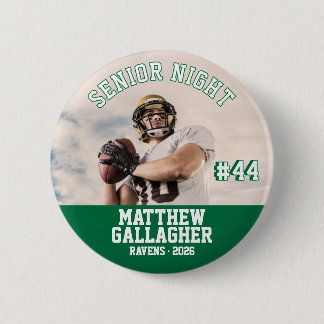 Chapa Redonda De 5 Cm Foto personalizada del jugador para la noche de lo