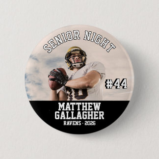 Chapa Redonda De 5 Cm Foto personalizada del jugador para la Noche de lo