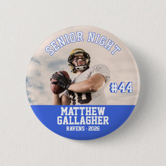 Chapa Redonda De 5 Cm Foto personalizada del jugador para la noche de lo