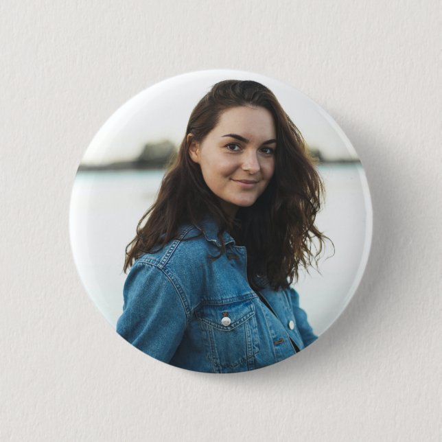 Chapa Redonda De 5 Cm Foto personalizada personalizada (Anverso)