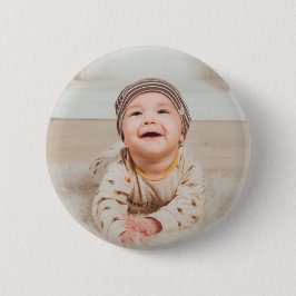 Chapa Redonda De 5 Cm Foto y texto personalizados