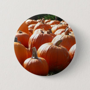 Chapa Redonda De 5 Cm Fotografía de calabazas para Caída, Halloween o Dí
