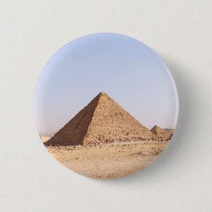 Chapa Redonda De 5 Cm Fotografía de las Pirámides de Giza