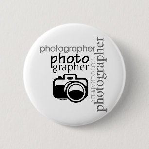 Chapa Redonda De 5 Cm Fotógrafo v.2