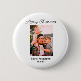 Chapa Redonda De 5 Cm Fotos de navidad amor moderno simple mor familiar