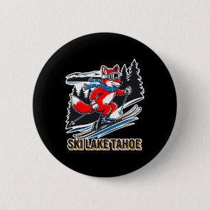 Chapa Redonda De 5 Cm Fox Esquí Alpine Ski Adventure Lake Tahoe Califor