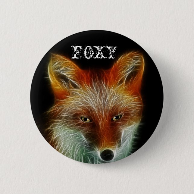 Chapa Redonda De 5 Cm Fox rojo (Anverso)