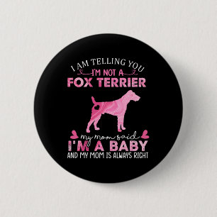 Chapa Redonda De 5 Cm Fox Terrier Mom