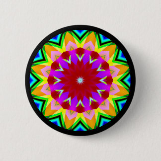 Chapa Redonda De 5 Cm Fractal Mandala