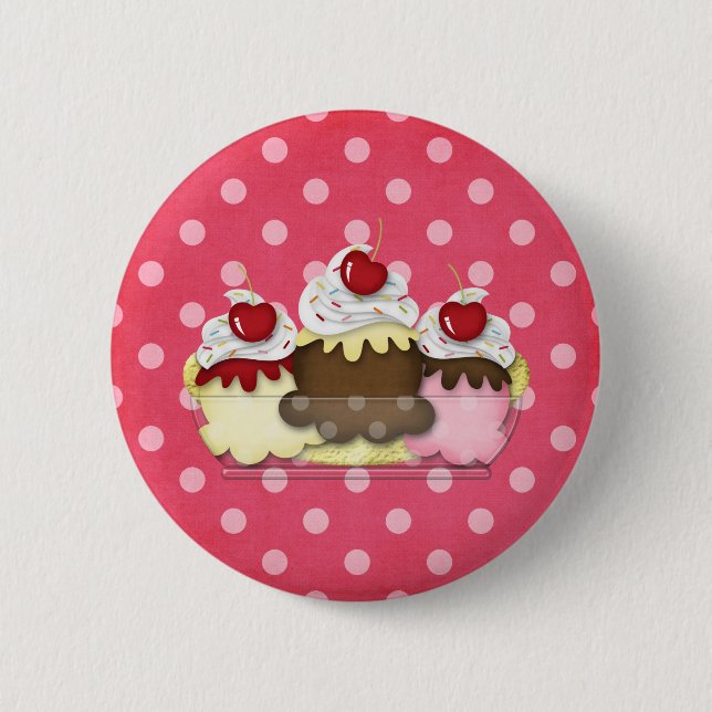 Chapa Redonda De 5 Cm fractura de plátano (Anverso)