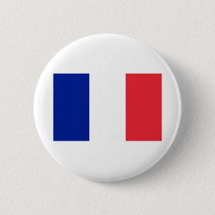 Chapa Redonda De 5 Cm Française - Bandera de Francia