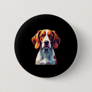 Chapa Redonda De 5 Cm Francesa Bretaña Español Mamá Papá Perro Cara Pop