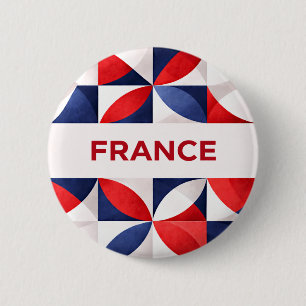 Chapa Redonda De 5 Cm Francia