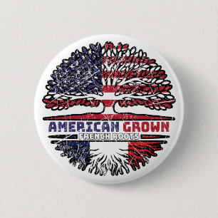 Chapa Redonda De 5 Cm Francia Francés Estados Unidos Estados Unidos Esta