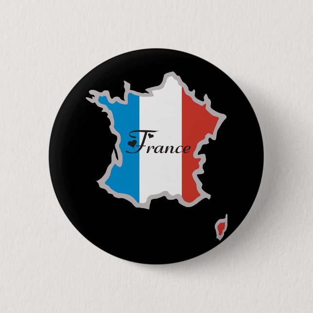 Chapa Redonda De 5 Cm Francia fresca (Anverso)