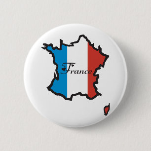 Chapa Redonda De 5 Cm Francia fresca
