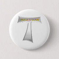 Franciscan Tau Cross Peace y Good Silver & Gold