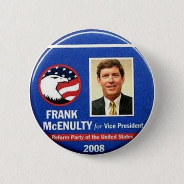 Chapa Redonda De 5 Cm Frank McEnulty para vicepresidente Button (Anverso)