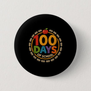Chapa Redonda De 5 Cm Frase divertida de 100 días de escuela profesor ge