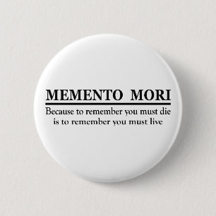 Chapa Redonda De 5 Cm Frase latina - Recuerda que morirás