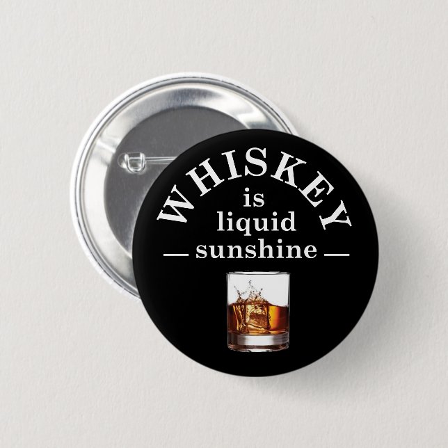 Chapa Redonda De 5 Cm frases breves de whisky (Anverso y reverso)