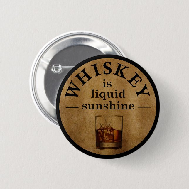 Chapa Redonda De 5 Cm frases breves de whisky (Anverso y reverso)