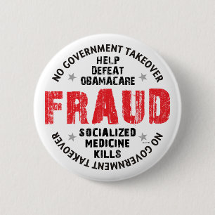 Chapa Redonda De 5 Cm Fraude Obamacare