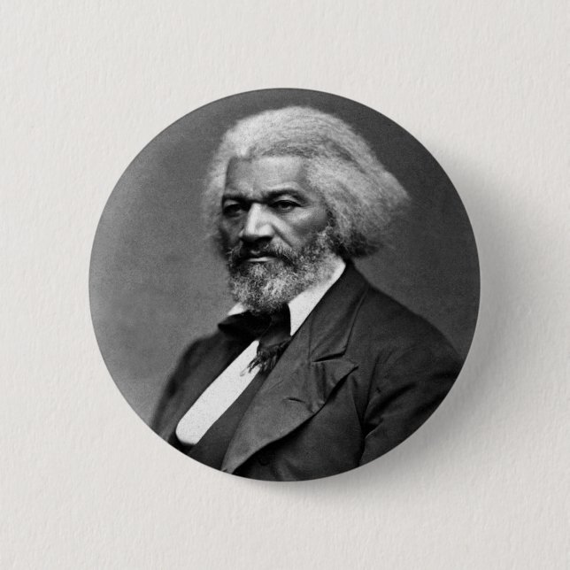 Chapa Redonda De 5 Cm Frederick Douglass (Anverso)