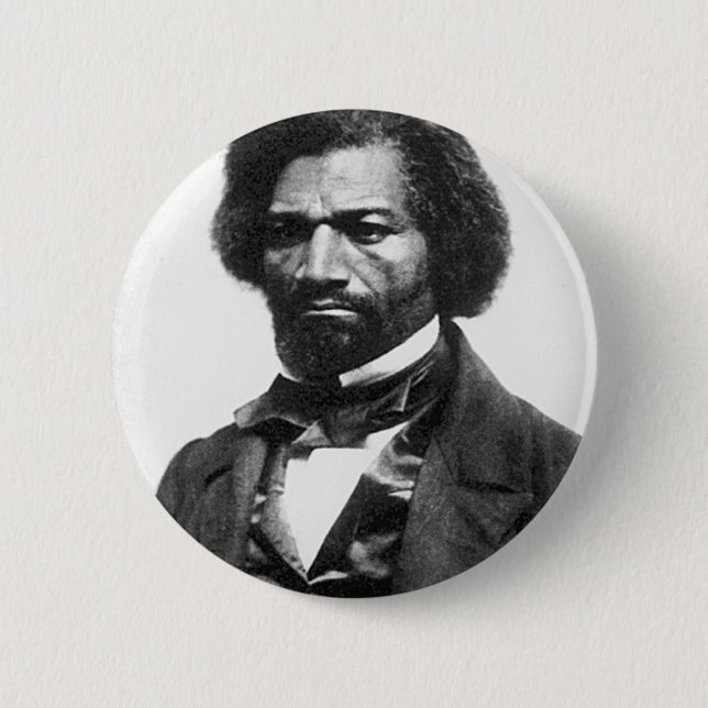 Chapa Redonda De 5 Cm Frederick Douglass (Anverso)