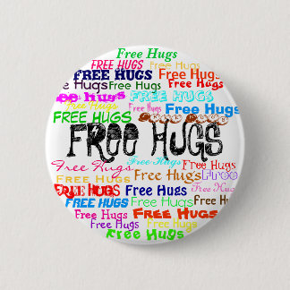 Chapa Redonda De 5 Cm Free Hugs