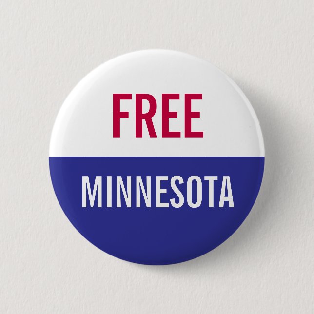 Chapa Redonda De 5 Cm Free Minnesota Protest  (Anverso)