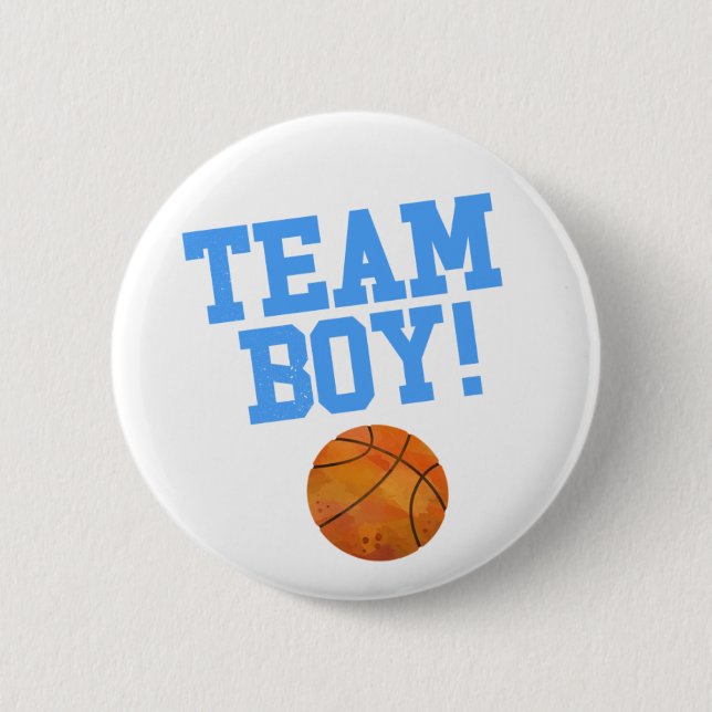 Chapa Redonda De 5 Cm Free Throws Team Boy Gender Revelar Fiesta (Anverso)