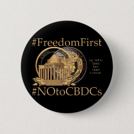 Chapa Redonda De 5 Cm #FreedomFirst: Billetera de Libertad- Abrazando la