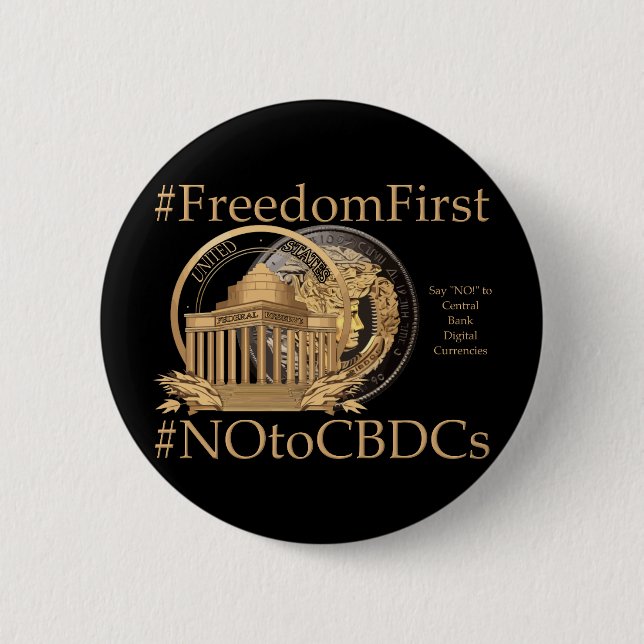Chapa Redonda De 5 Cm #FreedomFirst: Billetera de Libertad- Abrazando la (Anverso)