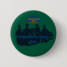 Chapa Redonda De 5 Cm Freedom's Defenders hunter green