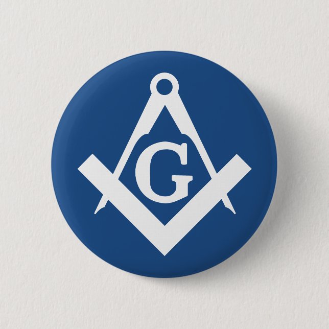 Chapa Redonda De 5 Cm Freemason (Anverso)